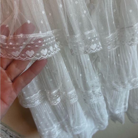 For Love & Lemons Forever Bridal Robe/Dress Size Medium - Picture 6 of 7